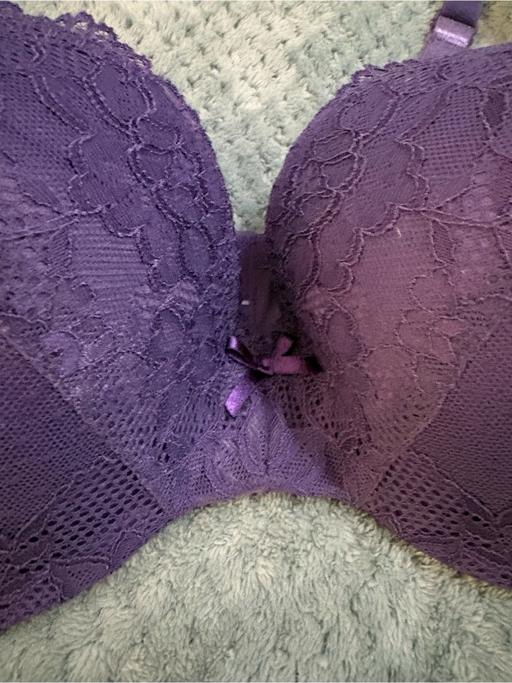 torrid Deep Purple Lace Push-Up Bra Full Coverage Plus size 40DDD - Picture 4 of 13